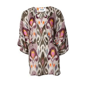 Bazar Deluxe Sheer printed multicolour wrap tunic